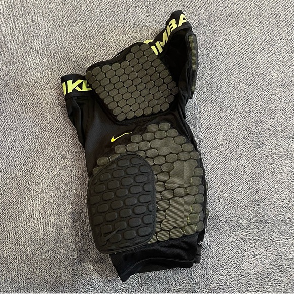 Nike Pro Combat Girdle Mens Med Black Green Hyperstrong Football Pad Hardplate - Picture 9 of 13